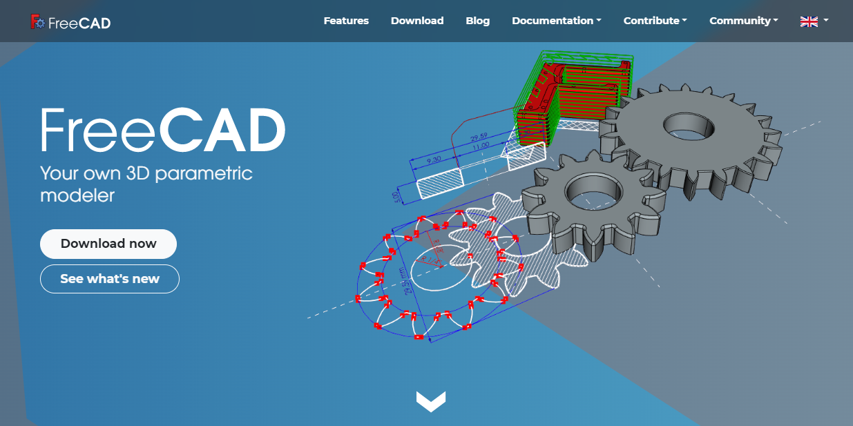 Paul y Babacar trabajaron con un programa de software libre de dibujo en 3D llamado FreeCAD para diseñar cajas decoradas que ocultaran los sensores.