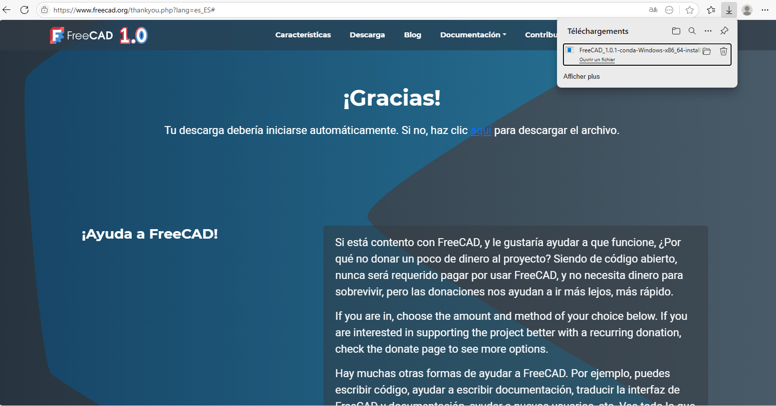 Página de instalación en el sitio web de FreeCAD.png